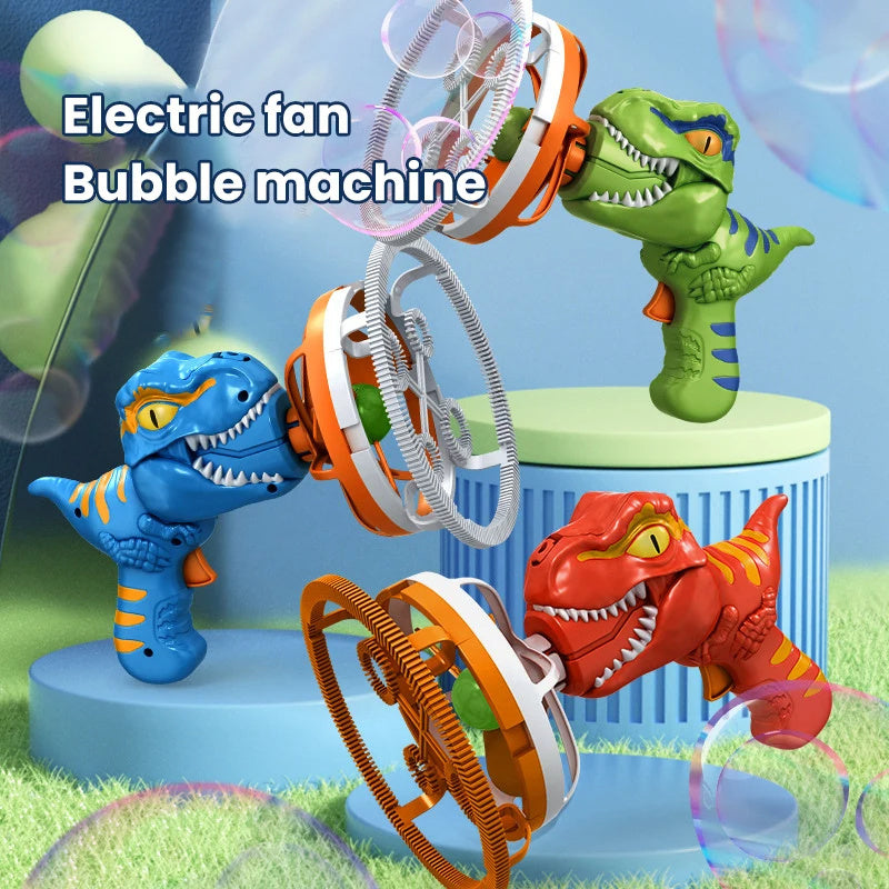 Dinosaur Bubble Machine Bubble Blowing Toy Children's Handheld Bubble Machine New Cartoon Blowing Bubble Gun Toy Gift